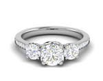 Load image into Gallery viewer, 1.00 cts Platinum Solitaire Diamond Shank Ring JL PT R3 RD 115   Jewelove.US
