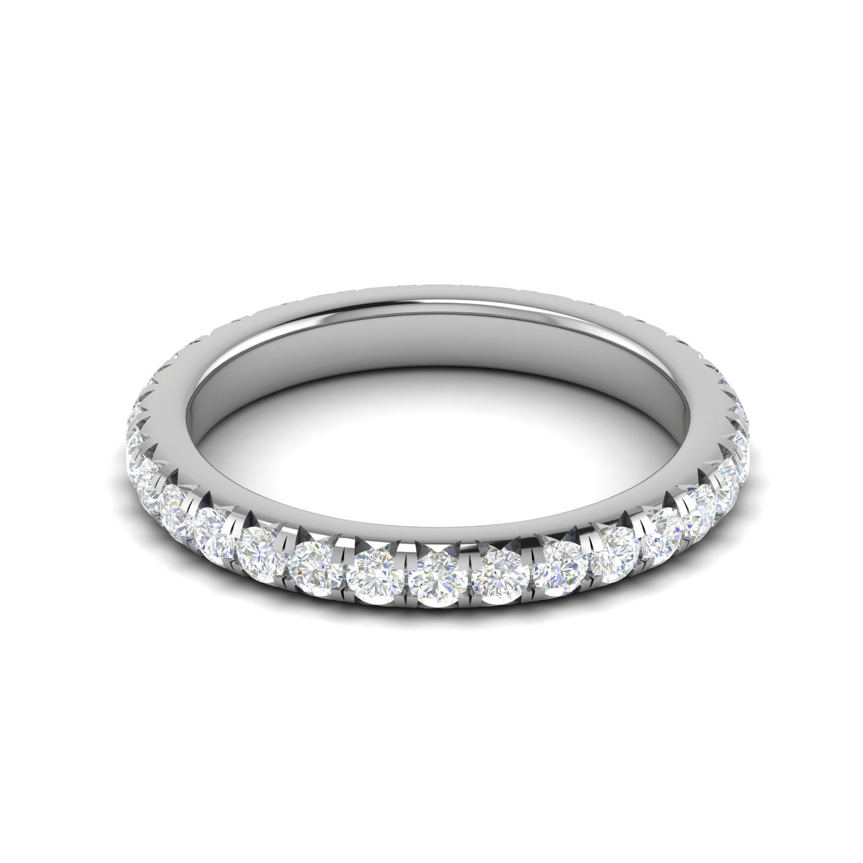 Platinum Ring With Diamonds for Women JL PT ET RD 105   Jewelove.US