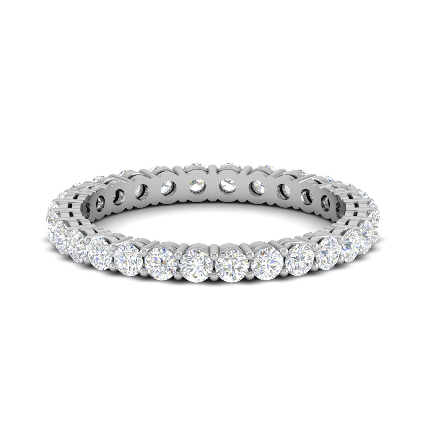 Platinum Ring With Diamonds for Women JL PT ET RD 101   Jewelove.US