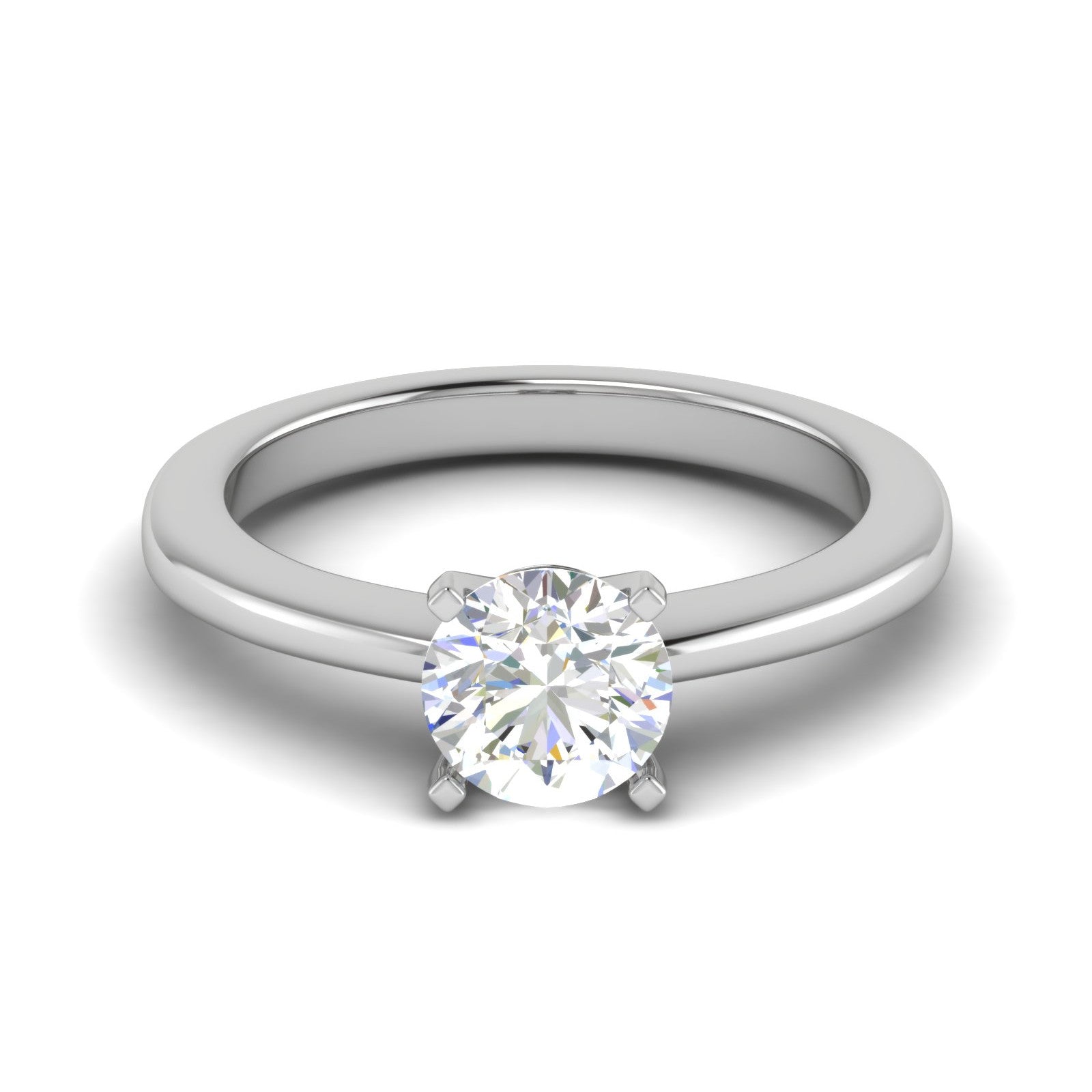 0.50 cts Solitaire Platinum Ring JL PT RS RD 137   Jewelove.US