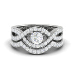 Load image into Gallery viewer, 0.30 cts Solitaire Diamond Twisted Shank Platinum Ring JL PT RV RD 158   Jewelove
