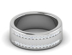 Load image into Gallery viewer, Platinum Ring with Diamonds for Men JL PT MB RD 142   Jewelove.US
