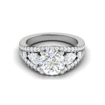 Load image into Gallery viewer, 0.50 cts Solitaire Platinum Diamond Split Shank Ring JL PT RERSS1220   Jewelove.US
