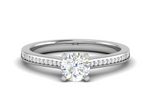 Load image into Gallery viewer, 0.30 cts Pointer Solitaire Platinum Ring JL PT RC AS 229   Jewelove.US
