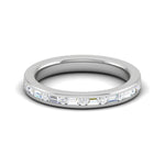 Load image into Gallery viewer, Platinum with Emerald Cut Diamond Ring for Women JL PT WB RD 163  VVS-GH Jewelove
