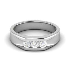 Platinum Ring with Diamonds for Women JL PT MB RD 106   Jewelove.US