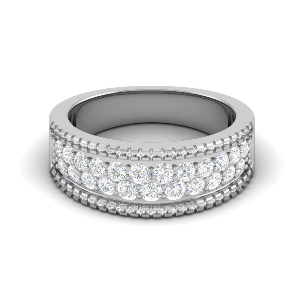 Designer Platinum Diamond Ring for Women JL PT WB6028  VVS-GH Jewelove