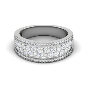 Designer Platinum Diamond Ring for Women JL PT WB6028  VVS-GH Jewelove
