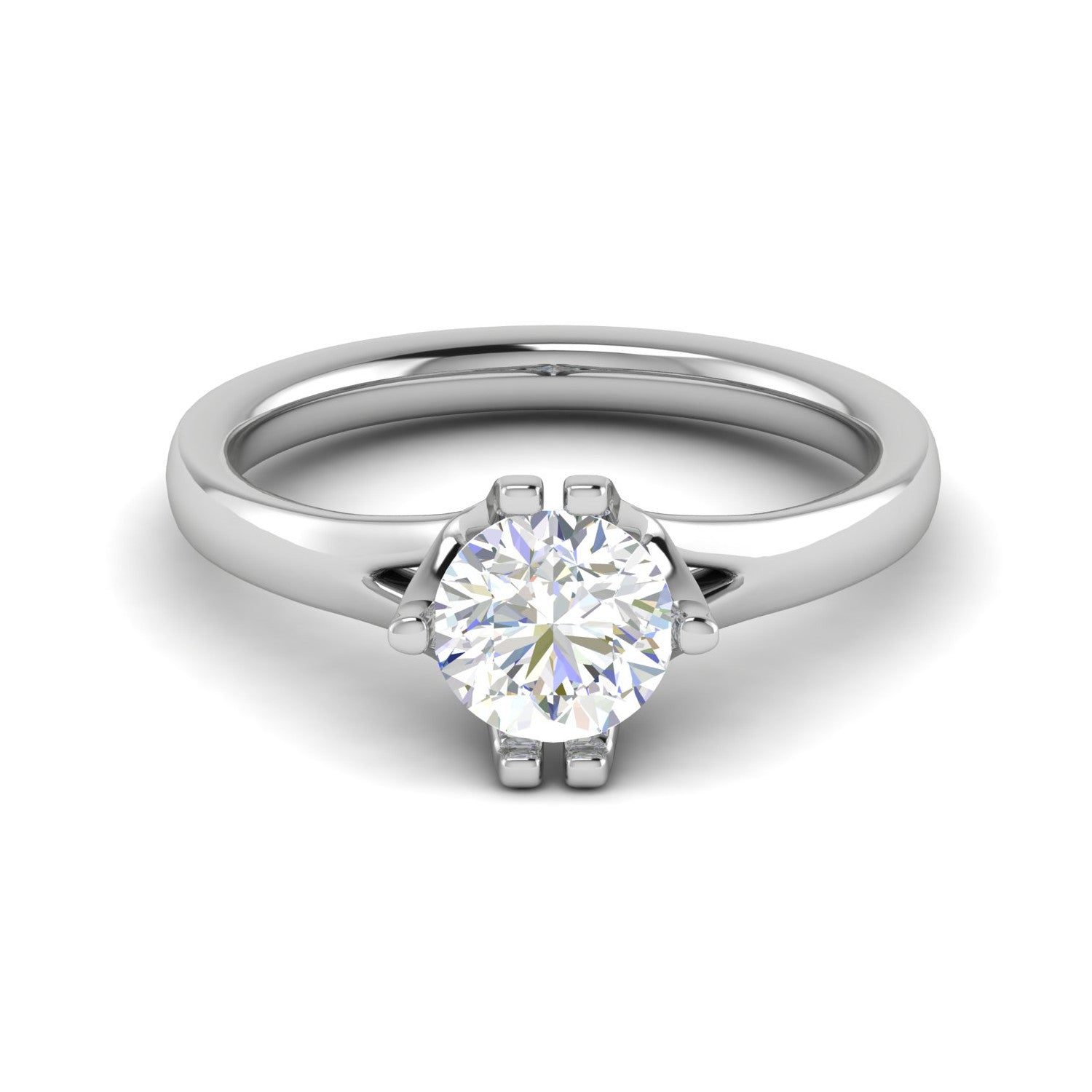 0.50 cts Solitaire Platinum Ring JL PT RS RD 147   Jewelove.US