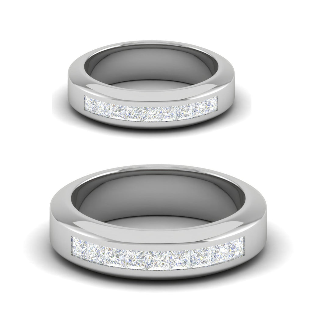 Platinum Unisex Ring with Diamonds JL PT MB PR 133  Both Jewelove.US