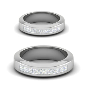 Platinum Unisex Ring with Diamonds JL PT MB PR 133  Both Jewelove.US