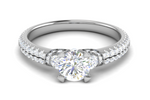 Load image into Gallery viewer, 0.50 cts Solitaire Split Shank Platinum Ring JL PT R3 RD 148   Jewelove.US
