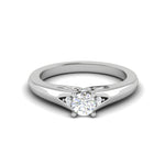 Load image into Gallery viewer, 0.20 cts Solitaire Diamond Platinum Ring for Women JL PT RV RD 121   Jewelove
