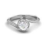 Load image into Gallery viewer, 0.30 cts Solitaire Diamond Twisted Shank Platinum Ring JL PT RP RD 113   Jewelove.US
