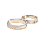 Load image into Gallery viewer, Designer Diamond Platinum Rose Gold Couple Rings JL PT 1131
