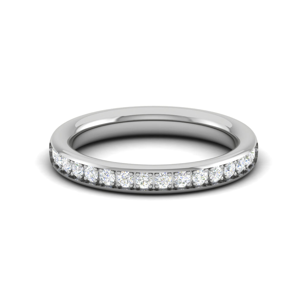 Platinum Half Eternity Diamond Ring for Women JL PT WB RD 131  VVS-GH Jewelove