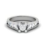 Load image into Gallery viewer, 0.30 cts Solitaire Diamond Shank Platinum Ring JL PT RP RD 126   Jewelove.US
