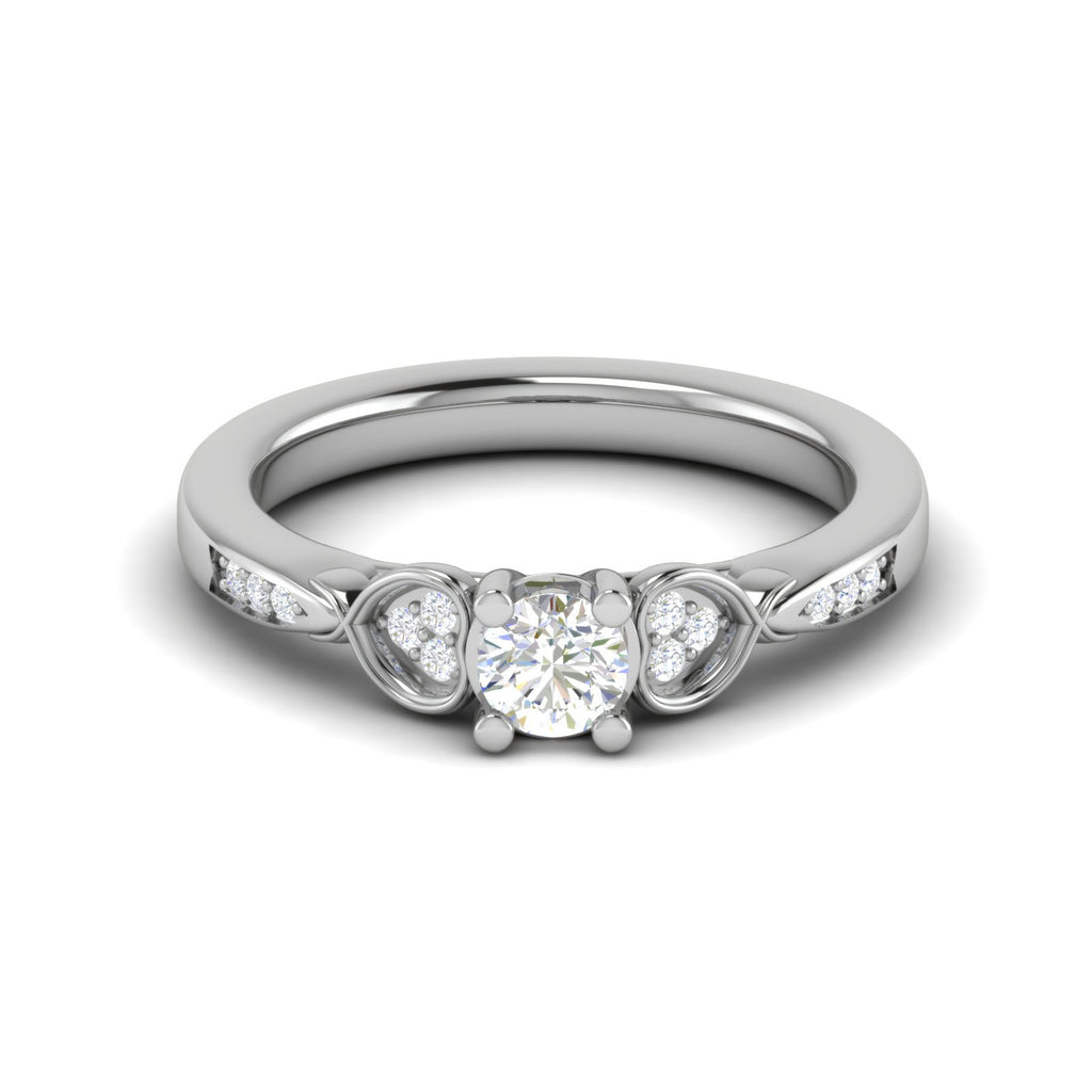 0.25 cts Solitaire Diamond Platinum Ring for Women JL PT RV RD 113   Jewelove