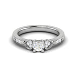 Load image into Gallery viewer, 0.25 cts Solitaire Diamond Platinum Ring for Women JL PT RV RD 113   Jewelove
