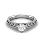 Load image into Gallery viewer, 0.50 cts Solitaire Platinum Ring JL PT RS RD 150   Jewelove.US
