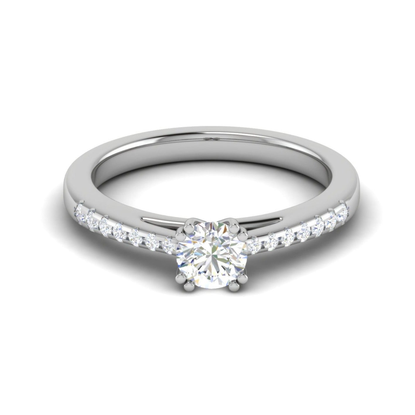 0.50 cts Solitaire Platinum Diamonds Ring JL PT RC RD 265   Jewelove.US