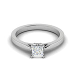 Load image into Gallery viewer, 0.30 cts Princess Cut Solitaire Platinum Ring JL PT RS PR 186   Jewelove
