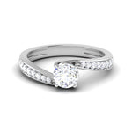 Load image into Gallery viewer, 0.30 cts Solitaire Shank Diamond Platinum Ring JL PT RP RD 176   Jewelove.US

