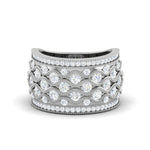 Load image into Gallery viewer, Designer Platinum Diamond Ring for Women JL PT WB6011W  VVS-GH Jewelove
