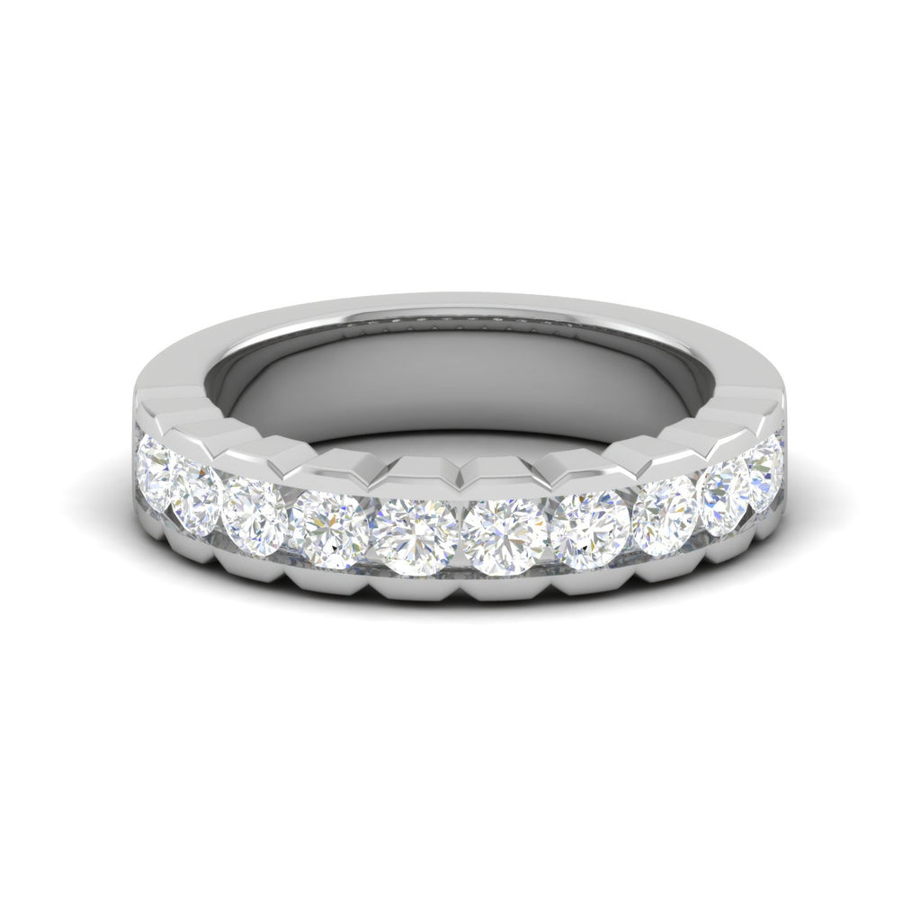 10 Pointer Platinum Diamond Ring for Women JL PT WB RD 107  VVS-GH Jewelove