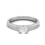 Load image into Gallery viewer, 0.30 cts Solitaire Diamond Split Shank Platinum Ring JL PT RP RD 146   Jewelove.US
