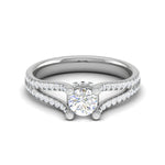 Load image into Gallery viewer, 0.30 cts Solitaire Diamond Split Shank Platinum Ring JL PT RP RD 123   Jewelove.US
