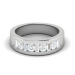 Load image into Gallery viewer, Platinum Unisex Ring with Diamonds JL PT MB RD 145   Jewelove.US
