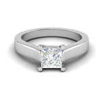 Load image into Gallery viewer, 1.00 cts Princess Cut Solitaire Platinum Ring JL PT RS PR 124   Jewelove.US
