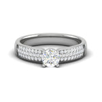 Load image into Gallery viewer, 0.30 cts Solitaire Diamond Split Shank Platinum Ring JL PT RP RD 109   Jewelove.US
