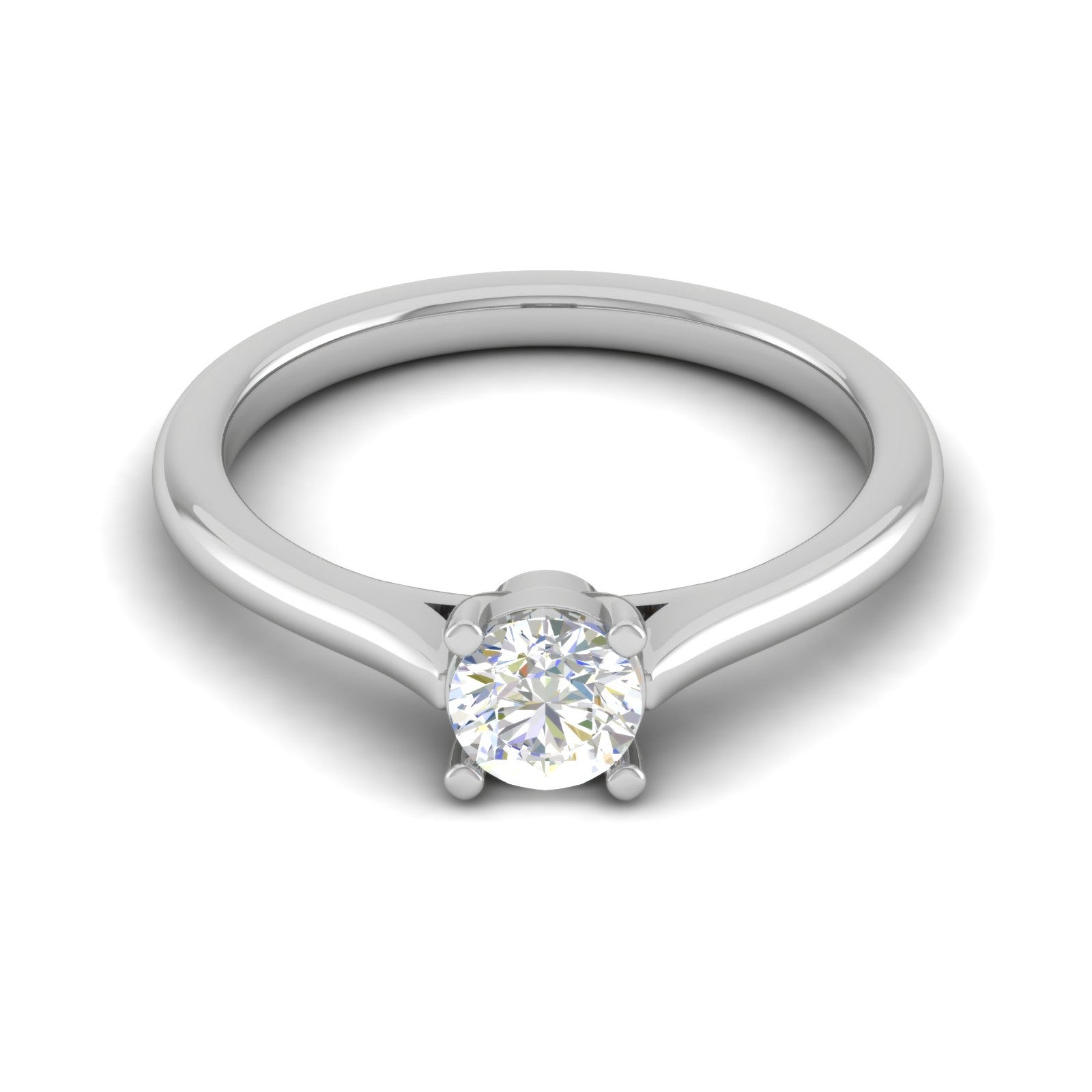 0.30 cts Solitaire Platinum Ring JL PT RS RD 183   Jewelove.US