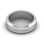 Load image into Gallery viewer, Plain Platinum Couple Ring JL PT MB 128  Women-s-Band-only Jewelove.US
