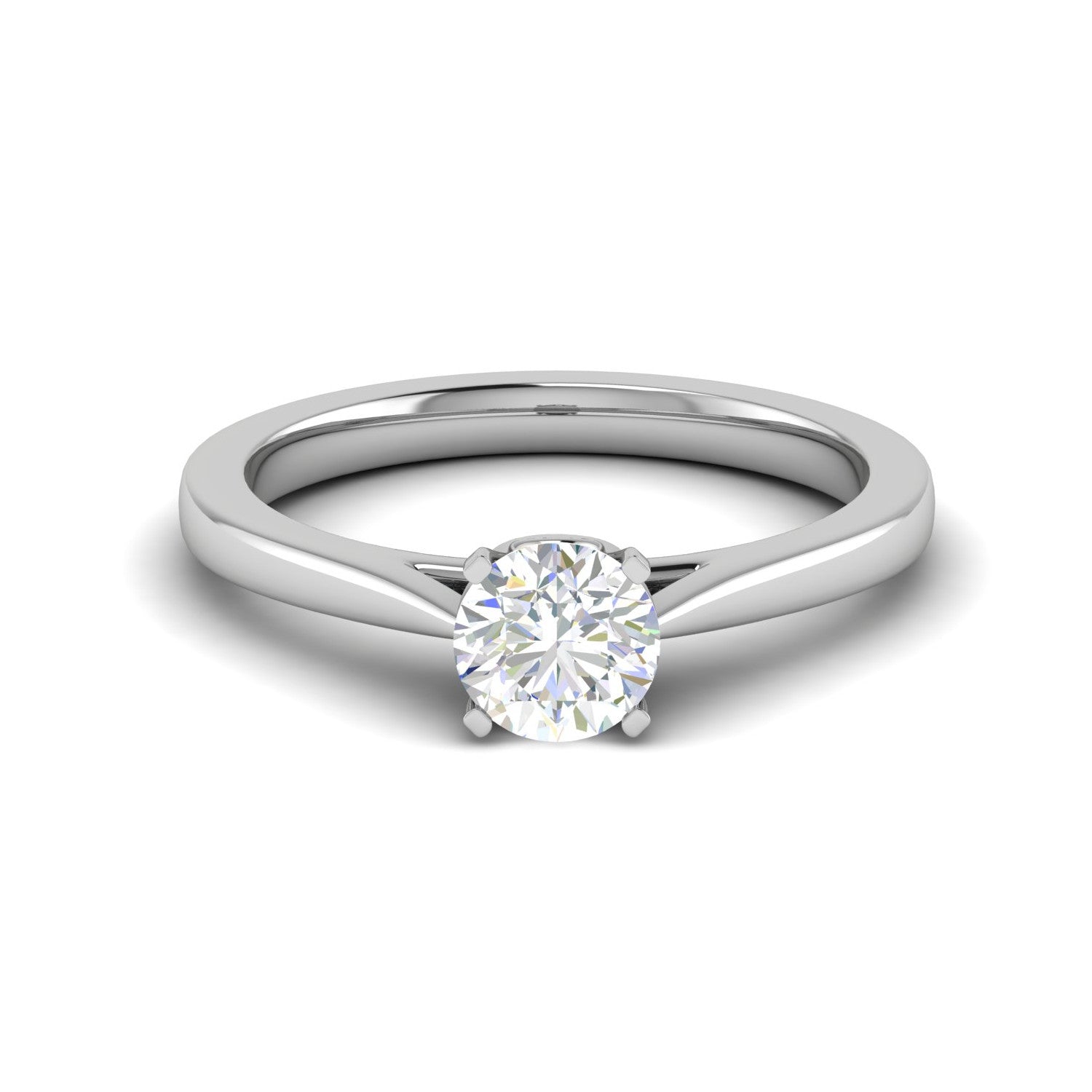 0.30 cts Solitaire Platinum Ring JL PT RS RD 170   Jewelove.US