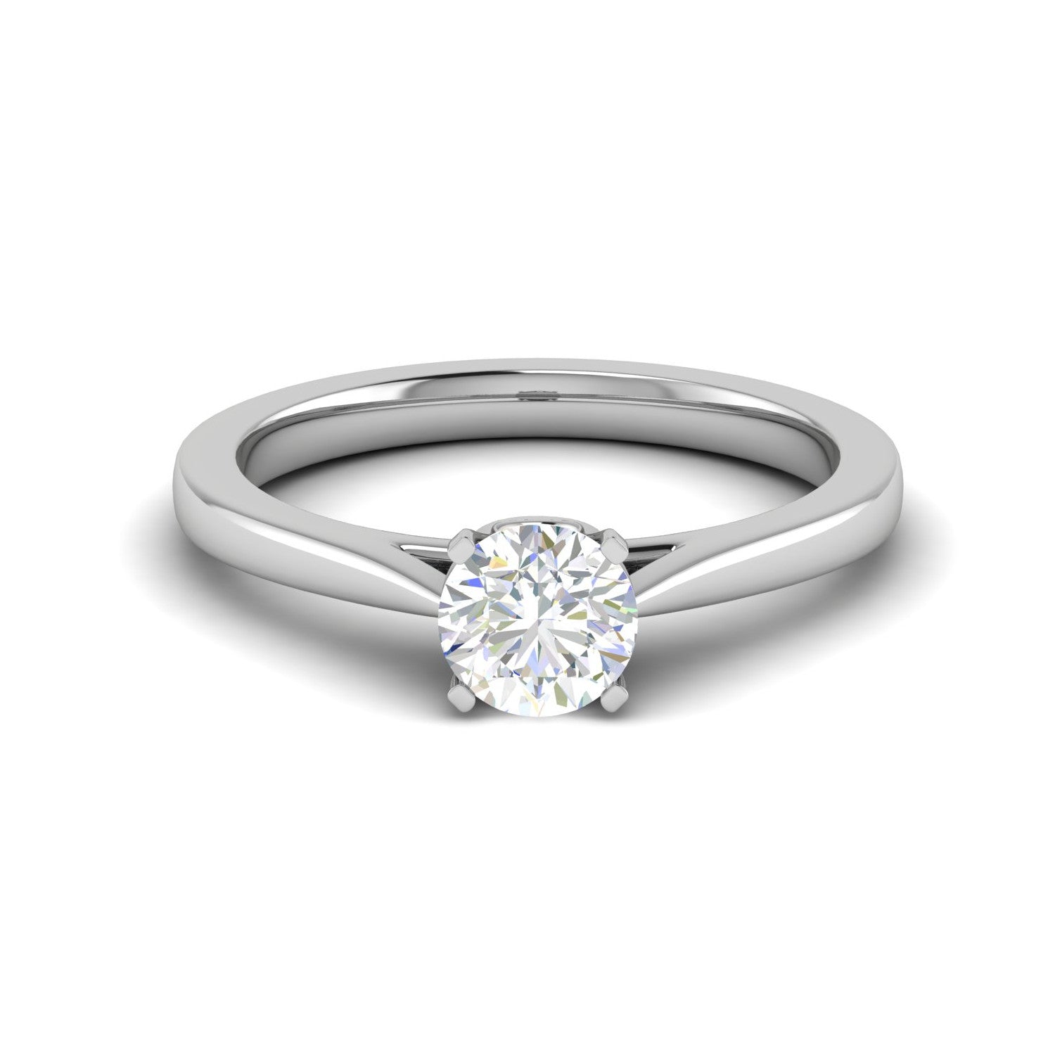 0.30 cts Solitaire Platinum Ring JL PT RS RD 170   Jewelove.US