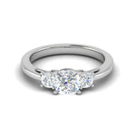 Load image into Gallery viewer, 0.50cts. Cushion Solitaire Diamond Accents Platinum Ring JL PT R3 CU 119   Jewelove.US

