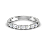 Load image into Gallery viewer, 7 Pointer Half Eternity Designer Platinum Diamond Ring for Women JL PT WB RD 126  VVS-GH Jewelove
