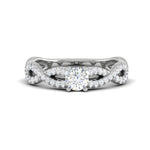 Load image into Gallery viewer, 0.30 cts Solitaire Diamond Twisted Shank Platinum Ring for Women JL PT RP RD 150   Jewelove.US
