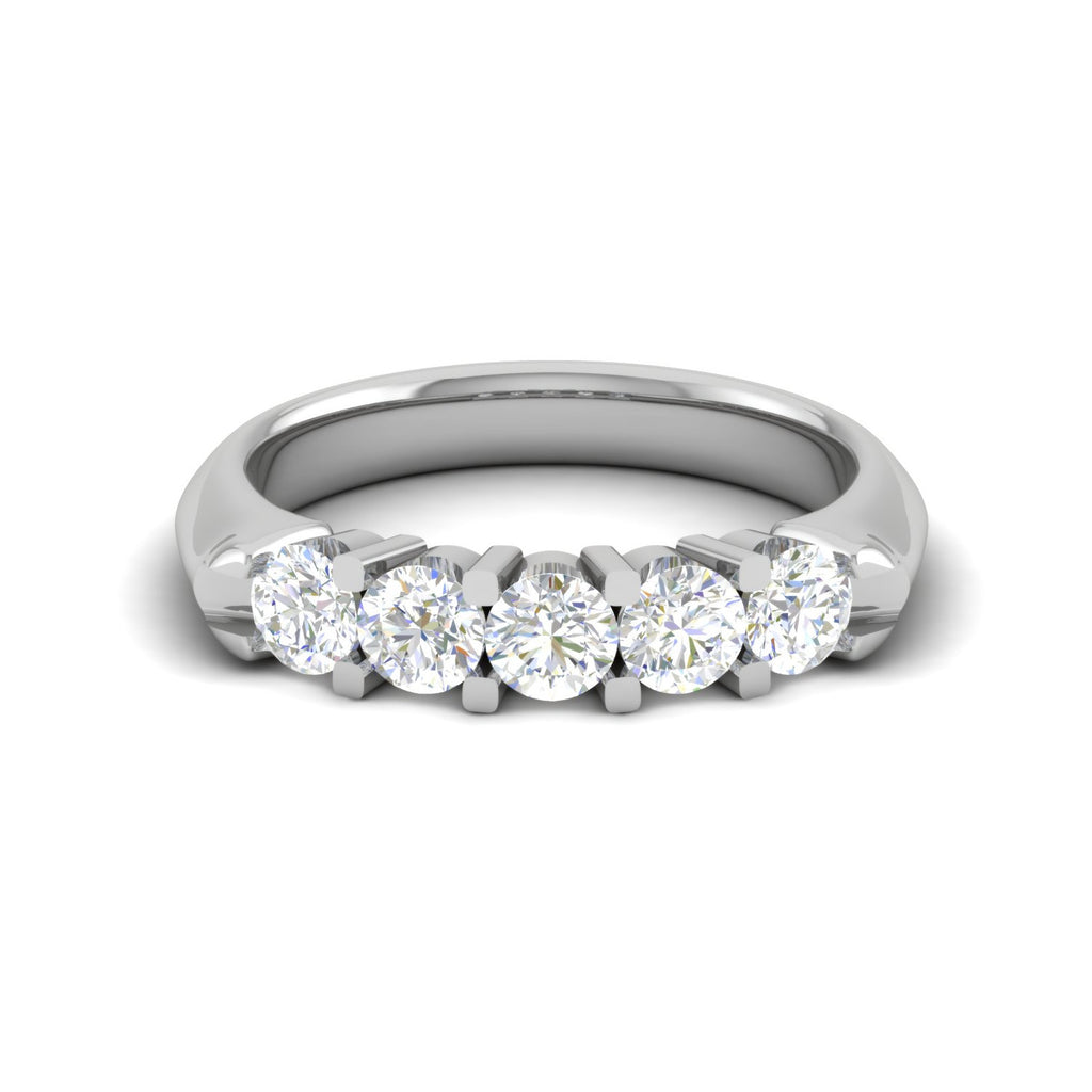 15 Pointer Diamond Platinum Ring for Women JL PT WB RD 106  VVS-GH Jewelove