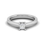 Load image into Gallery viewer, 0.25 cts. Princess Cut Solitaire Diamond Platinum Engagement Ring JL PT MHD264EG   Jewelove.US
