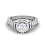 Load image into Gallery viewer, 0.30 cts Solitaire Halo Diamond Platinum Ring JL PT JRW2586MM-A   Jewelove.US
