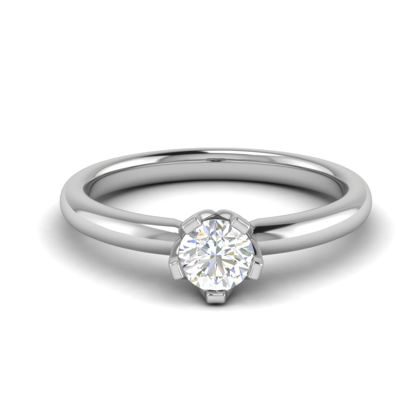 0.30 cts Solitaire Platinum Ring JL PT RS RD 109   Jewelove.US
