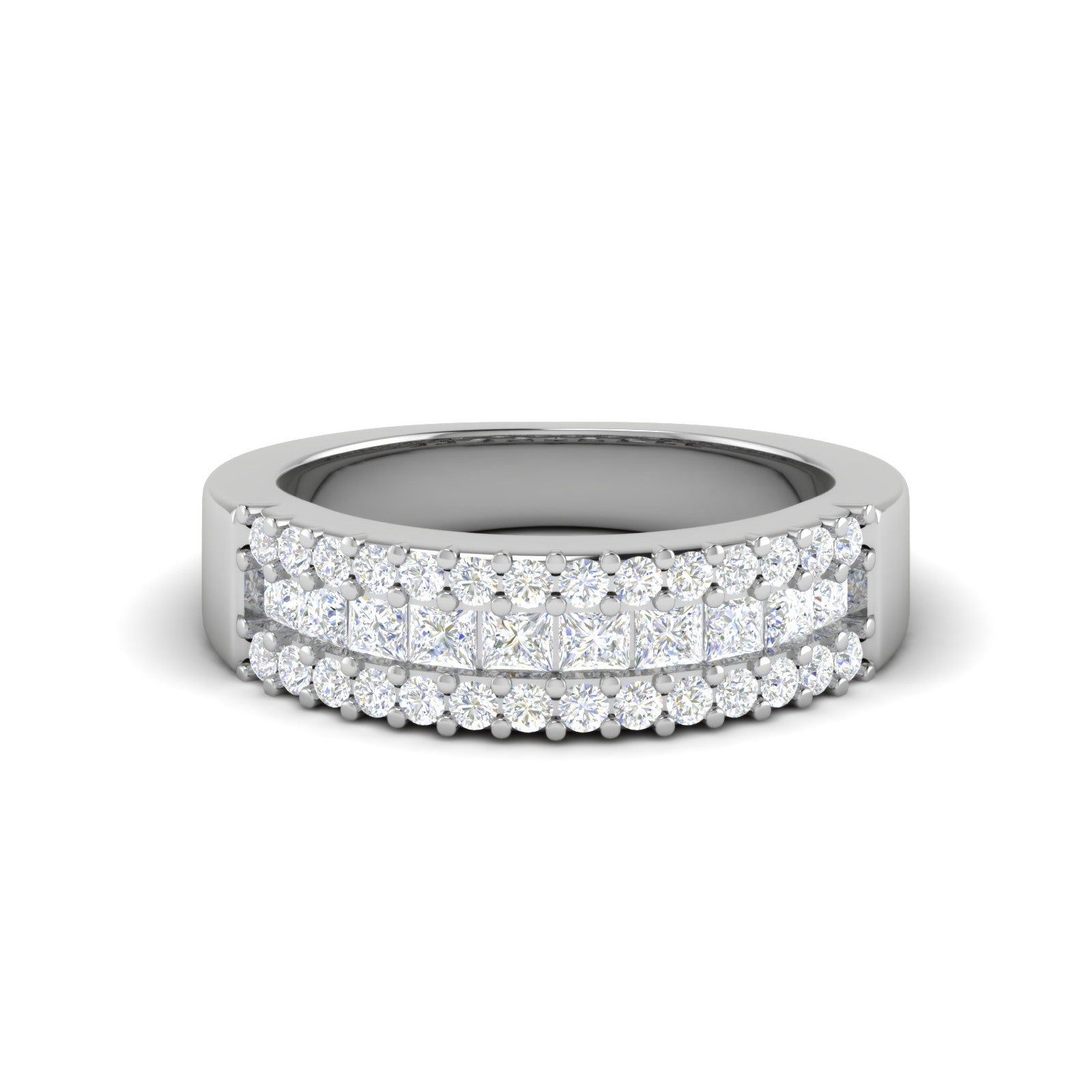 Designer Platinum Diamond Ring for Women JL PT WB6025  VVS-GH Jewelove