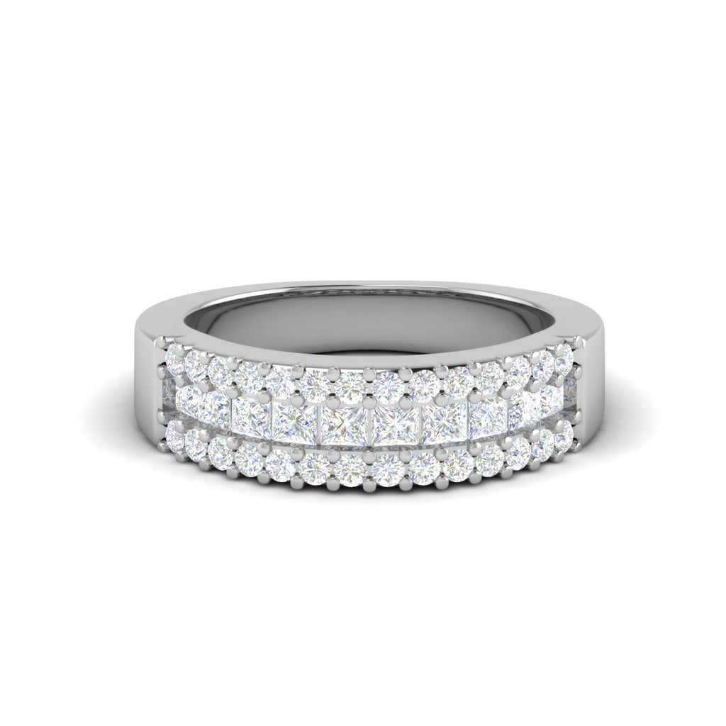 Designer Platinum Diamond Ring for Women JL PT WB6025  VVS-GH Jewelove