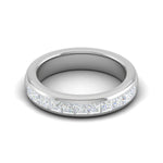 Load image into Gallery viewer, 10 Pointer Half Eternity Platinum Princess cut Diamonds Ring for Women JL PT WB PR 114  GH-VVS Jewelove
