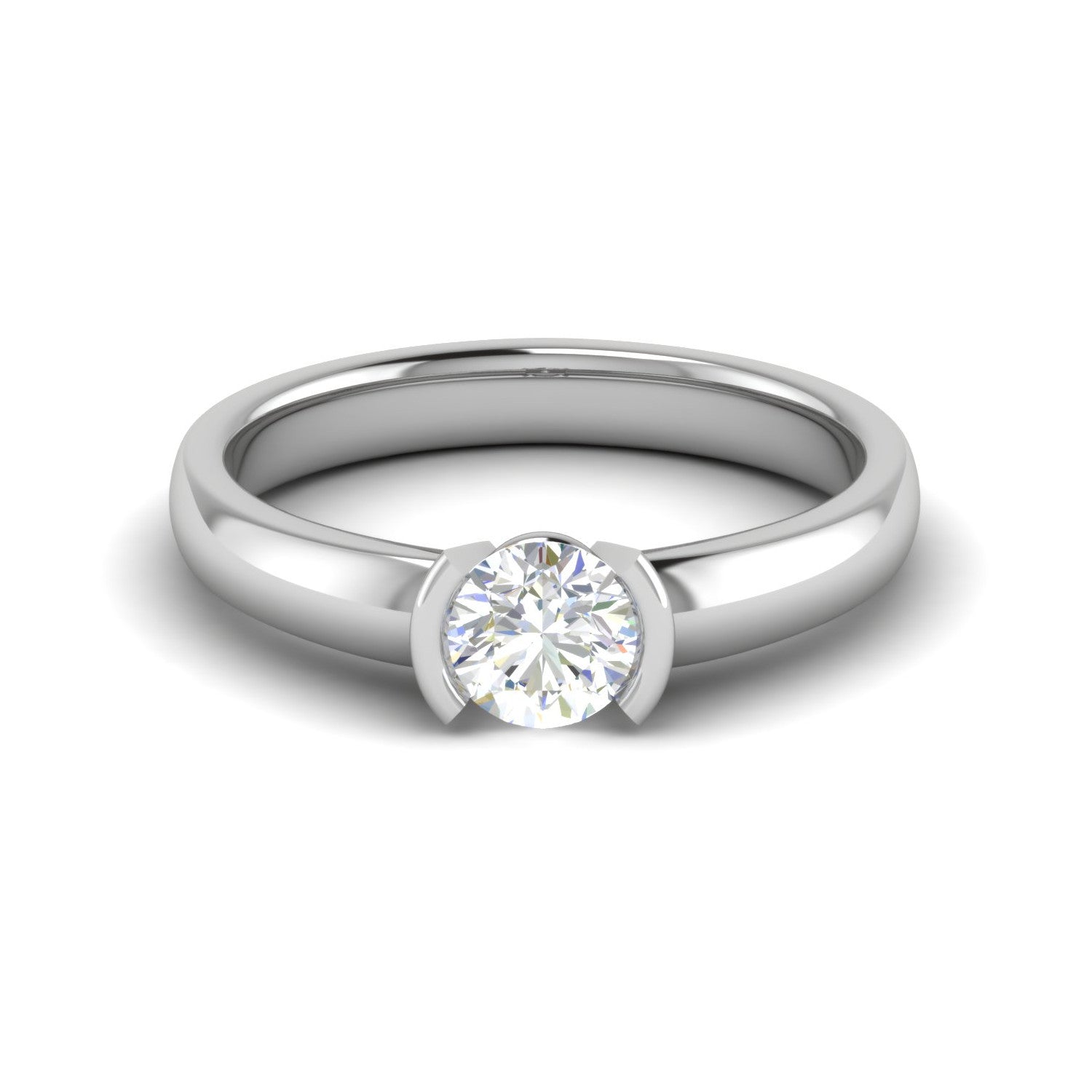 0.30 cts Solitaire Platinum Ring JL PT RS RD 155   Jewelove.US