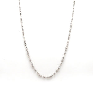 Japanese Platinum Diamond Cut Balls Chain for Women JL PT CH 1073   Jewelove.US